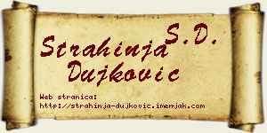 Strahinja Dujković vizit kartica